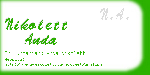 nikolett anda business card